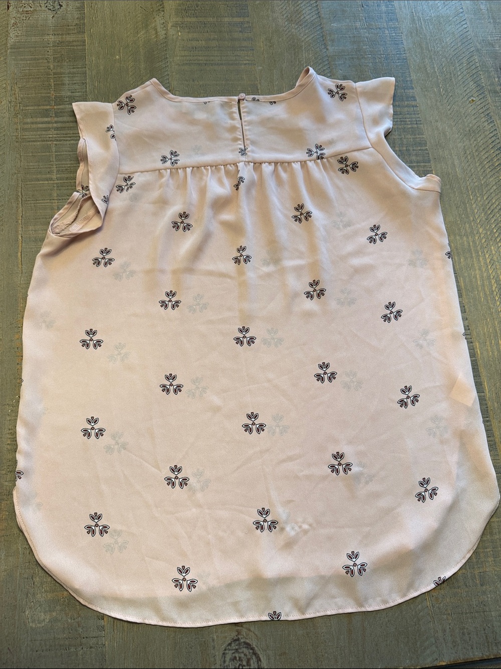 LOFT Blush Floral Ruffle Shoulder Camisole - Picture 5 of 5